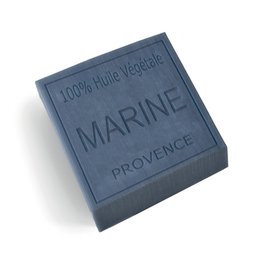 Savonitto "Au bon air du Large" exfoliating 100g soap bar, made in Provence, France. Features a natural, earthy scent and exfoliating properties.