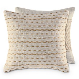 Sofak beads 40x40cm set 2 decorative pillows decorative pillows cotton and jute nature