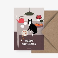 Postkarte / Petisfaction "Cats" Merry Christmas