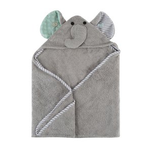 Zoocchini baby bath cape - Elli the Elephant