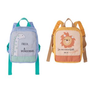 Rugzak Dino&Löwe H.22 cm - 2 maal geassorteerd