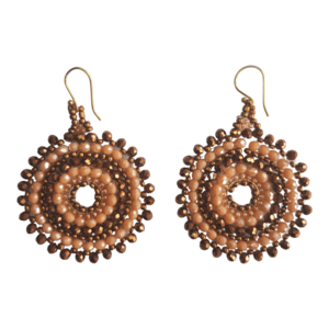 Ibiza oorbellen brons