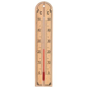 Indoor Thermometer Wooden 20 cm