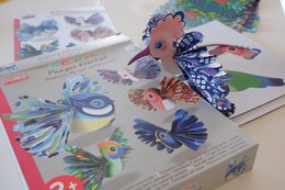 Einfach erstellte Faltfächer "Vögel unserer Landschaft"
