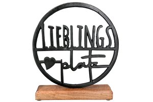 Aluminium cirkel "Favoriete plek" VE 2 so