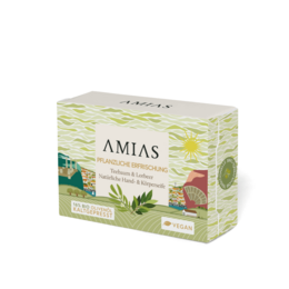 Handmade soap bar with tea tree and laurel, suitable for face, hands, and body.