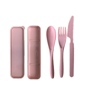 green-goose Bio-based Cutlery Set - Pink