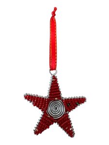 Christmas Star Hanger Red