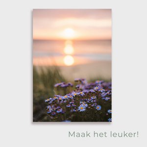 Tuinposter Zonsondergang