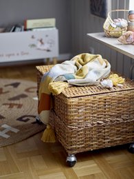 Dinne vloerkleed, bruin, jute