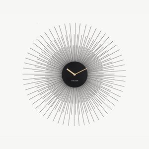 Universe wandklok, zwart, groot