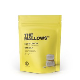 Sour lemon-flavored organic Madagascar bourbon vanilla marshmallows, 80g