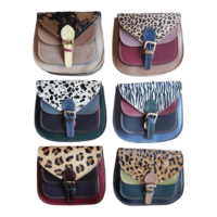 Leather animal print bag Mila