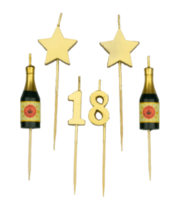 Geburtstagskuchenkerzen - 18 Jahre