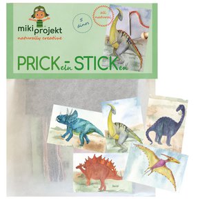 Craft set Prick-Stick 'Dinos' Prickeln + Sticken