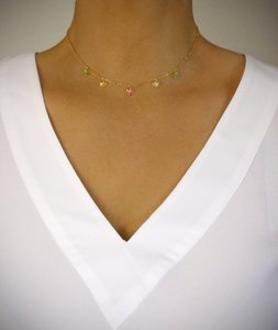 18 Karat vergoldete Schmetterlings-Halskette