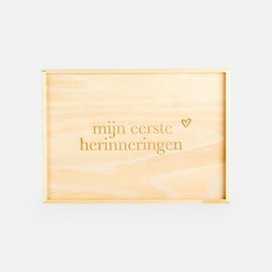 Erinnerungsbox mit Schiebedeckel – „Meine ersten Erinnerungen“
