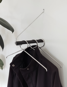 Add More Kledingrek - Zwart eiken / Chroom