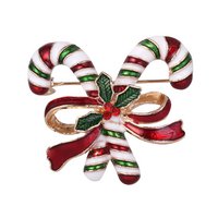 Christmas brooch "Candy canes"