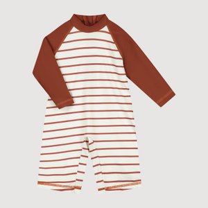 Babybadpak met lange mouwen en esdoornstreep