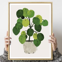 Pilea Plant Art Print