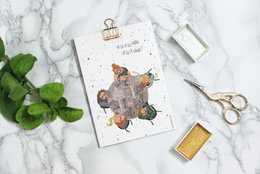 Postkarte - Serie 'Weihnachten' - 'Fa la la la laaaa'