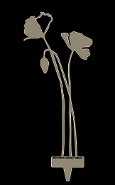 Poppy open up - Objeto de acero corten