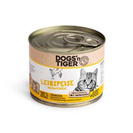  Grain-free wet cat food with chicken in a 200g can. Suitable for adult cats.