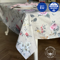 Rechteckige Tischdecke, 100 % Bio-Baumwolle, bedruckt | Lexington