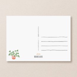 Postal | niña de las plantas