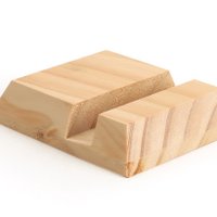 PHONE HOLDER IN WOOD 80x25x94mm