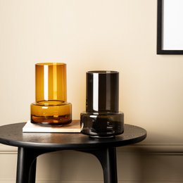Moderne retro design vase, dyb grå farve, TYLER12GR