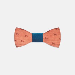 Wooden bow tie puppy