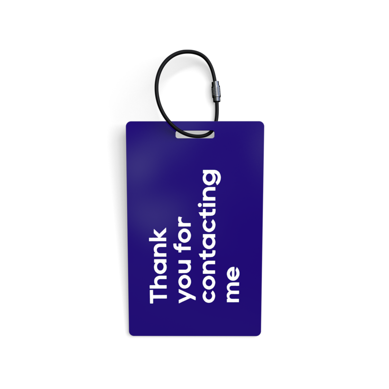 Etiqueta de equipaje