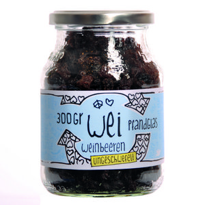 Wei - Weinbeeren ungeschwefelt im Pfandglas BIO