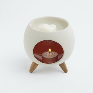 Aromatische diffuser voor geurwas. RONDE ORANJE brander