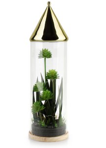 BASTIEN Röhre mit LED 21,5x21,5x72cm dekorative Kunst