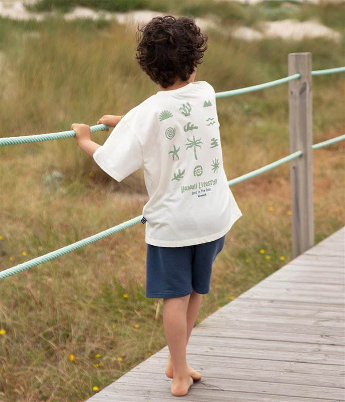 Tshirt oversize Sable dans le pied