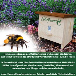 ERDENFREUND® humlebihus med voksmølklap