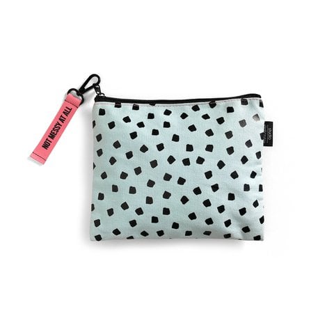Canvas bag Mint Dots, per 3