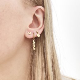 STUD OORBELLEN CHARM MUNT