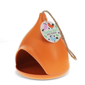 Vogelvoederbakje van bamboevezel - Oranje