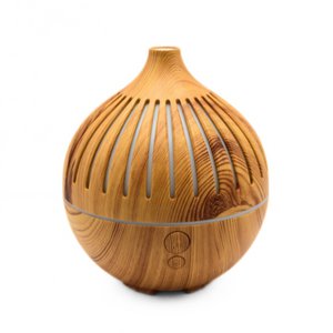 Houten Mandala USB Aroma Diffuser LED 7 Kleuren - 180ml
