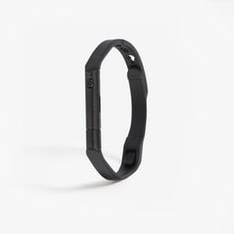 Black sport self-defense bracelet with midnight color accents.