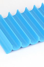 Soap dish made from recycled PET ocean blue wave
