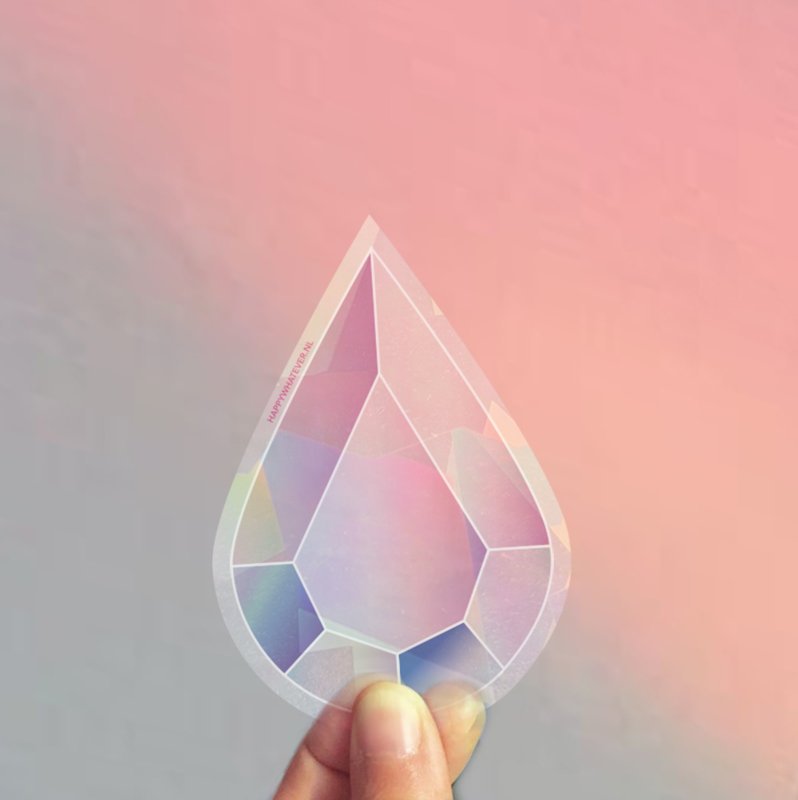 Crystal Rainbowmaker vinduesmærkat / kort - Sæt med 3