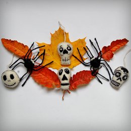 Handmade Felt Hanging Halloween Spider Decoration