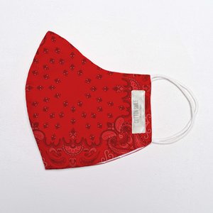 Face Mask Paisley Red