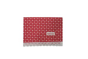 Rotes Geschirrtuch LOVE mit Herzmuster 50x70 cm Isabelle Rose