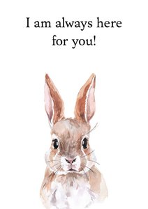 Sustainable card rabbit